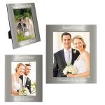 Personalized Picture Frame with Gifts Box, Custom Aluminum Picture Frames 5x7/4x6 Photo Size - Add Your Custom Text Engraved Aluminum Hanging/Tabletop, Personalized Group Family Photo Picture