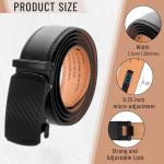 Personalized Engraved Leather Ratchet Belt for Him