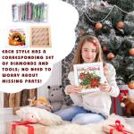 Trandraft 13 Pcs Interchangeable Holiday Diamond Art Kits for Adults 5D Framed Seasonal DIY Diamond Paint with Full Drill Gems for Beginner Monthly Table Craft Gift Decor (Lively Style)