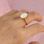 DIY Sterling Silver Oval Ashes Ring KIT, Ashes Jewellry KIT, Ashes Keepsake, Memorial Gifts for Loss of Pet/Loved One, Memorial Ring, Cremation Jewelry for Ashes, Unique Holiday Gift (Rose Gold, 7)