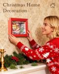 Rolife DIY Miniature Christmas House Kit Creative Frame 3D Wall-Mountable Dollhouse Mini Room Building Set Holiday Home Decor Craft for Adults (Christmas Eve Party)