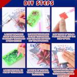 Trandraft 13 Pcs Interchangeable Holiday Diamond Art Kits for Adults 5D Framed Seasonal DIY Diamond Paint with Full Drill Gems for Beginner Monthly Table Craft Gift Decor (Lively Style)