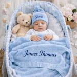 Personalized Organic Baby Blanket with Name