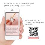 DIY Sterling Silver Oval Ashes Ring KIT, Ashes Jewellry KIT, Ashes Keepsake, Memorial Gifts for Loss of Pet/Loved One, Memorial Ring, Cremation Jewelry for Ashes, Unique Holiday Gift (Rose Gold, 7)