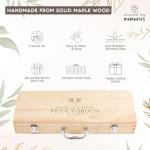 Personalized Wedding Gifts for Couple, 11 Pcs Stainless Steel BBQ Grilling Set, Custom Barbecue Tools with Engraving, Unique Wedding Gift for Newlyweds, Custom Gift Ideas for Him & Her