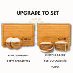 Personalized Cutting Board, Custom Bamboo Engraved Charcuterie Boards - Present for Wedding, Bridal Shower, Anniversary, Housewarming Gift Idea for Couples, Engraved Chopping Boards.