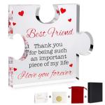 Gifts for Friend Engraved Acrylic Plaque - Personalized Birthday Christmas Keepsake for Best Friends, Couples, Women, Men, Unique Anniversary Holiday Decor, Friendship Day Gift Idea 3.93 x 3.15 inch