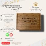 Personalized Cutting Board, Custom Bamboo Engraved Charcuterie Boards - Present for Wedding, Bridal Shower, Anniversary, Housewarming Gift Idea for Couples, Engraved Chopping Boards.