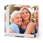 ArtPix 3D Acrylic Personalized Mothers Day Gifts for Mom, Custom UV Photo Print Block, Unique Customized Gifts for Women, Wife, Man, Grandma, Glass Picture Gift With Your Own Photo (2 x 2 inch)