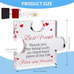 Gifts for Friend Engraved Acrylic Plaque - Personalized Birthday Christmas Keepsake for Best Friends, Couples, Women, Men, Unique Anniversary Holiday Decor, Friendship Day Gift Idea 3.93 x 3.15 inch