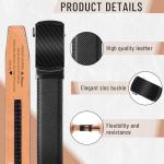 Personalized Engraved Leather Ratchet Belt for Him