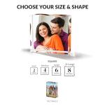 ArtPix 3D Acrylic Personalized Mothers Day Gifts for Mom, Custom UV Photo Print Block, Unique Customized Gifts for Women, Wife, Man, Grandma, Glass Picture Gift With Your Own Photo (2 x 2 inch)