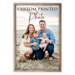 MRC Wood Products Custom Printed Portrait – Personalized Photo Artwork on Canvas Textured Board – 4 Size Options & 2 Frame Choices