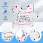 Gifts for Friend Engraved Acrylic Plaque - Personalized Birthday Christmas Keepsake for Best Friends, Couples, Women, Men, Unique Anniversary Holiday Decor, Friendship Day Gift Idea 3.93 x 3.15 inch