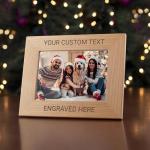 Lifetime Creations Custom 5x7 Picture Frame - Personalized Text, Hardwood Photo Frame Engraved in USA, Tabletop and Hanging, Mothers Day Gifts, Anniversary, Memorial (Horizontal)