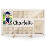 School Picture Frame Pre-K to 12,Personalized Wooden School Years Photo Frame K-12,Custom Name Engraved, Graduation Gift, Keepsake Memory Frame for Kids, Teachers & Parents
