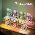 Jkolalin Custom Picture Frames with Photo, Personalized Picture Frame with Night Light, Custom Photo Frame, Customized Best Friend Photo Gifts, Personalized Birthday Gifts for Women Friends Her Him