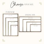 MRC Wood Products Custom Printed Portrait – Personalized Photo Artwork on Canvas Textured Board – 4 Size Options & 2 Frame Choices