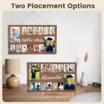 School Picture Frame Pre-K to 12,Personalized Wooden School Years Photo Frame K-12,Custom Name Engraved, Graduation Gift, Keepsake Memory Frame for Kids, Teachers & Parents