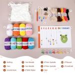 2026 Upgraded 8Pcs Christmas Crochet Kit for Beginners – DIY Animal Set with Step-by-Step Video Guides, Premium Yarn & Safety Hooks, Perfect Holiday Birthday Gift for Adults/Kids to Learn Crocheting