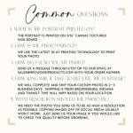 MRC Wood Products Custom Printed Portrait – Personalized Photo Artwork on Canvas Textured Board – 4 Size Options & 2 Frame Choices