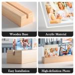 Jkolalin Custom Picture Frames with Photo, Personalized Picture Frame with Night Light, Custom Photo Frame, Customized Best Friend Photo Gifts, Personalized Birthday Gifts for Women Friends Her Him