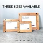 Lifetime Creations Custom 5x7 Picture Frame - Personalized Text, Hardwood Photo Frame Engraved in USA, Tabletop and Hanging, Mothers Day Gifts, Anniversary, Memorial (Horizontal)