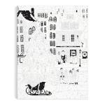 Galison Joy Laforme Christmas Square – DIY 9 x 12 Paint by Number Kit with Stunning Christmas Art for Beginners and Experts Includes Paint and Brushes