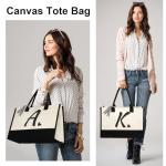 Personalized Initial Canvas Tote Bag for Any Occasion