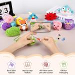 2026 Upgraded 8Pcs Christmas Crochet Kit for Beginners – DIY Animal Set with Step-by-Step Video Guides, Premium Yarn & Safety Hooks, Perfect Holiday Birthday Gift for Adults/Kids to Learn Crocheting