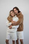 Custom Embroidered Roman Numeral Couples Hoodie