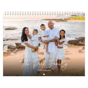 Let's Make Memories Personalized Photo Calendar - Custom 2026 Calendar - 8.5"x11" - Matte Finish - Spiral Bound - Photo Wall Calendar - Upload Your Photos - Contemporary Script