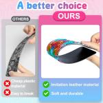 Wivico 6 Pcs Diamond Art Bookmarks Kits for Adults,Faux Leather Bookmark with DIY Diamond Painting,Made with 5D Diamond Dot Craftsmanship for Holiday Gifts(Mandala)