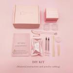 DIY Sterling Silver Oval Ashes Ring KIT, Ashes Jewellry KIT, Ashes Keepsake, Memorial Gifts for Loss of Pet/Loved One, Memorial Ring, Cremation Jewelry for Ashes, Unique Holiday Gift (Gold, 10)