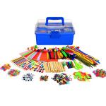 YITOHOP Arts and Crafts Supplies for Kids -1000+ pcs Art Craft kit in Carrying Travel Box for Toddlers Ages 4+ DIY Crafting School Kindergarten Project Activity- Ideal Holiday Gifts