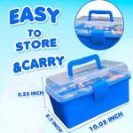 YITOHOP Arts and Crafts Supplies for Kids -1000+ pcs Art Craft kit in Carrying Travel Box for Toddlers Ages 4+ DIY Crafting School Kindergarten Project Activity- Ideal Holiday Gifts