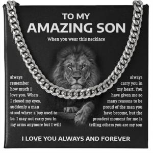 Cuban Link Necklace for Son - Sentimental Gift
