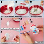 Disney Stitch Paint Your Own Decorations for Kids, DIY Holiday Craft Kit, Molds, Paint, Ornaments, Arts and Crafts Set, Gifts for Kids (Blue Stitch)