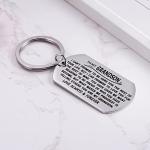 Personalized Keychain for Grandson from Grandma Grandpa