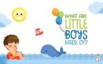 Personalized "What Are Little Boys Made Of" Card Book