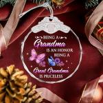 Glass Ornament: Being a Grandma is an Honor
