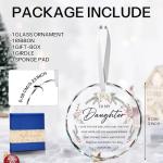 Personalized Daughter Christmas Ornament for Special Moments