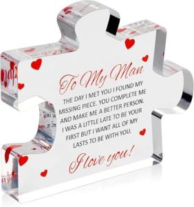 Engraved Acrylic Block Puzzle for Him