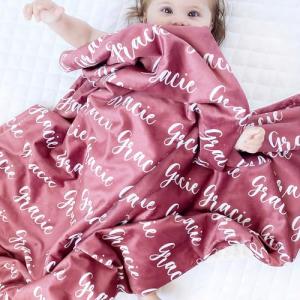 Personalized Soft Plush Throw Blanket for All Ages