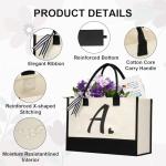 Personalized Initial Canvas Tote Bag for Any Occasion