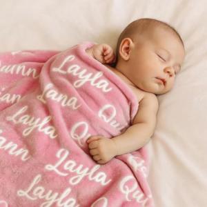 Personalized Name Blankets for Kids and Babies
