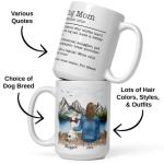 Custom Dog Mom Mug - 90 Breeds & Quotes