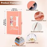 Personalized A5 Linen Journal with Name & Initial