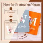 Personalized A5 Linen Journal with Name & Initial