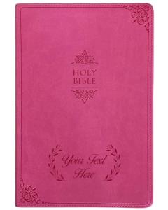 Personalized Pink Engraved Bible with Name